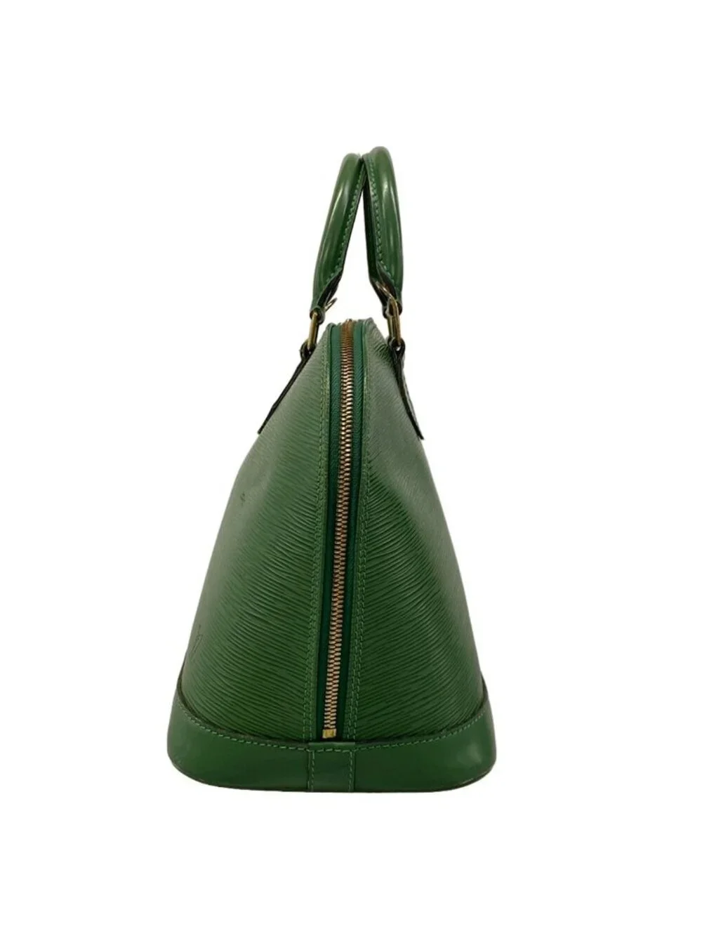 Louis Vuitton Handbag Epi Alma Borneo Green Leather